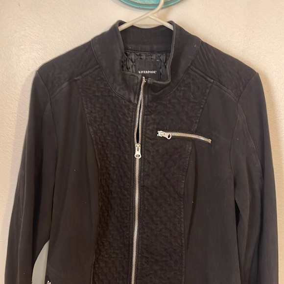 🌹NWOT:LIVERPOOL NEREUS BLACK ZIP UP JACKET - Picture 7 of 14